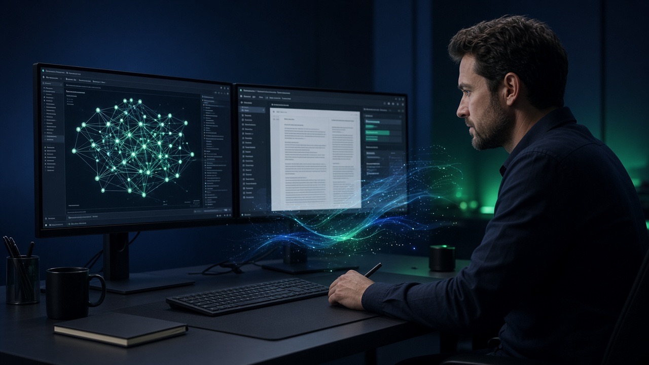 AI workstation extracting information from business documents